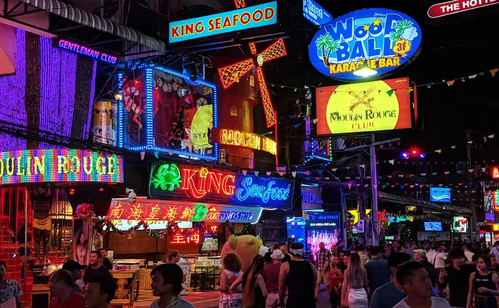 Walking Street, best places to visit in Thailand for first timers